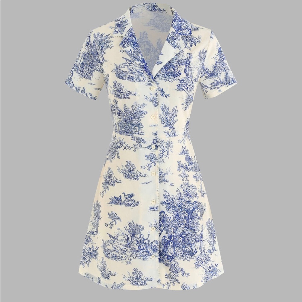 Cider Toile Mini Dress Size Small